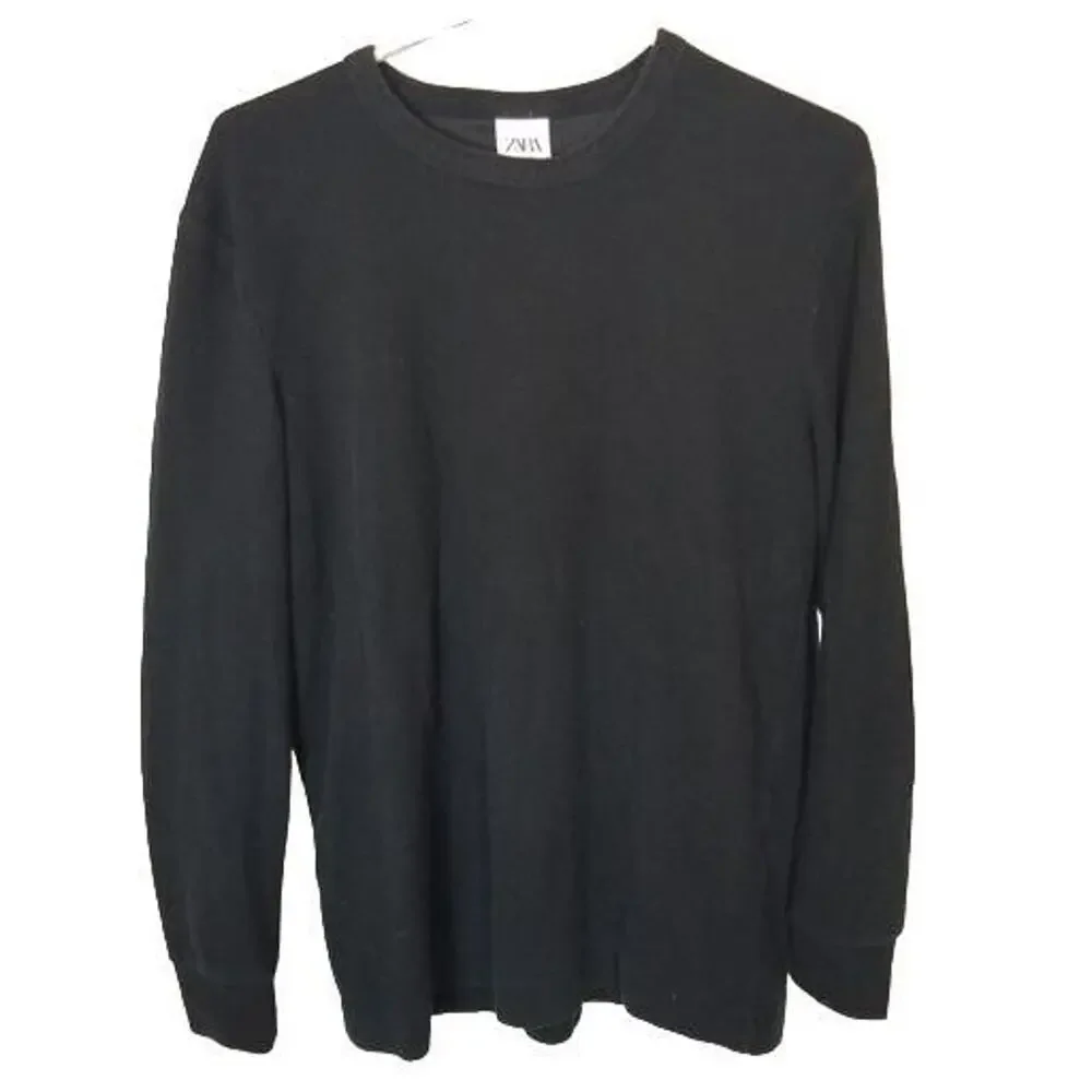 ZARA Mens Knit Sweater Size S Minimalist Classic Pullover Crew Neck Everyday
